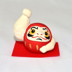 剛腕強壯 達磨不倒翁 陶製 6.5cm 日本正版 擺飾 裝飾品, 1個
