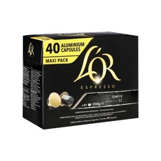 L'OR Onyx Intensity 12濃縮咖啡膠囊, 1盒, 40顆