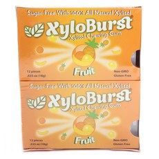 Focus NUTRITION 無麩質木糖醇口香糖, 18g, 12份, Fruit