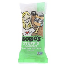 BOBO'S OAT BARS Stuf燕麥棒 椰子杏仁奶油 7g 蛋白質, 1個, 70.8克