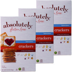 ABSOLUTELY GLUTEN FREE 無麩質餅乾 原味, 3盒, 125g