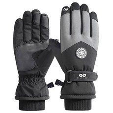 SMT保暖防寒滑雪手套 防風防水機車手套 冬天騎車防摔觸控手套, 黑色, 1