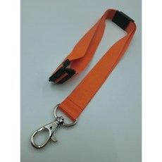 富巨金 20mm安全扣識別證帶, 橘色