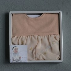 Lien de famille 純棉雪紡紗口水巾星星款(4款可選), 粉粉星