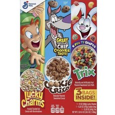 General Mills 彩虹棉花糖麥片+巧克力香脆麥片+綜合水果麥片 3款組, 1盒, 1.09kg