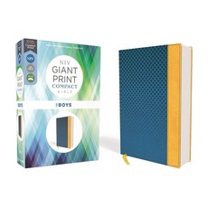 Niv Giant Print Compact Bible for Boys Leathersoft Blue Red Letter Edition Comfort Print Imitation Leather, Zonderkidz, 英語, 仿皮