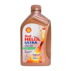 Shell 殼牌 HELIX ULTRA 0W20 全合成機油 1L 汽車機油 全合成引擎保護, 1個, 汽油