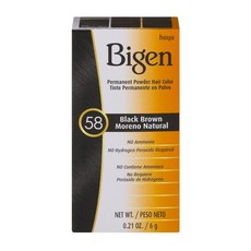 Bigen 美源 永久粉末染髮劑 6g, 1個, 黑褐色