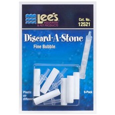 Lee's AQUARIUM & PET PRODUCTS Discard-A-Stone 細氣泡塑料空氣擴散器, 6件
