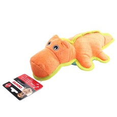 CHOMPER Gladiator 堅韌鱷魚狗毛絨玩具, 1個, 混色