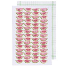 now DESIGNS 圖案印花廚房毛巾, 2件, 西瓜