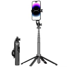 享家品 自拍桿 輕巧便攜 藍牙遙控 穩固支撐 多角度拍攝 手機支架, 磁吸款（不含方燈）