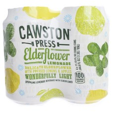 Coston Press 接骨木花檸檬水 4 包, 1個, 1.32L