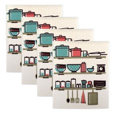 DESIGN IMPORTS 瑞典洗碗布廚房十字架, 4入, Utensils