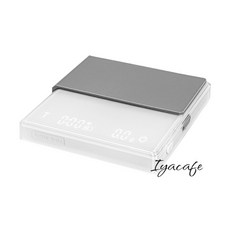 愛鴨咖啡 Mila ML-B062 迷你電子秤 咖啡電子秤 手沖咖啡秤 計時秤 觸碰電子秤 0.3-2000g, 白色