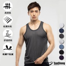 【SanSheng三勝】台灣製智慧導流排汗背心(M-XXL)高透氣吸濕快乾舒適柔軟親膚
