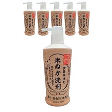 日本 awas 米糠洗碗精, 6個, 230ml