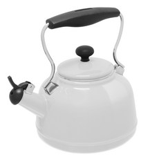 chantal 琺瑯鋼復古茶壺, 1.6L, 白色的
