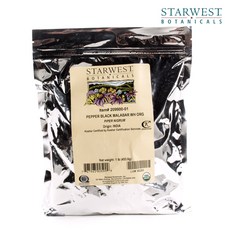 Starwest Botanicals Pepper Black Malabar Hall, 1個, 453.6克