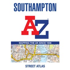 (英文圖書) Southampton A-Z Street Atlas 平裝版, Geographers' A-Z Map Compan..., 英文