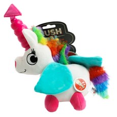 Hush Plush 狗毛絨玩具, 1個, 獨角獸
