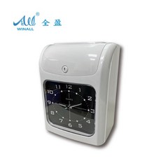 WINALL 全盈 六欄位指針式打卡鐘 TR-890, 白色