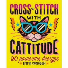 (英文圖書) Cross Stitch with Cattitude: 20 Pawsome Designs 平裝版, David & Charles, 英文