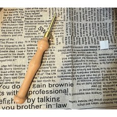 飛魚小舖5mm可調節戳戳繡針：俄羅斯毛線手工加粗銅戳筆木柄戳針，開發票