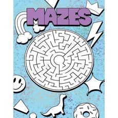 (英文圖書)Mazes: A book of fun mazes for kids 6-10 平裝版, Independently Published, 英文
