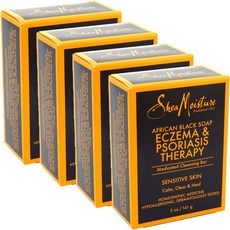 Shea Moisture 非洲黑皂, 141g, 4個