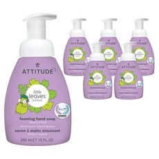 ATTITUDE 艾特優 孩童泡沫洗手乳, 香草梨子香, 295ml, 6瓶