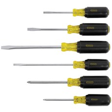 STANLEY TOOLS 一字型螺絲起子+十字型螺絲起子 6件組, 1個
