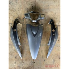 三陽 GT125 機車車殼 烤漆部份 灰配銀 EG部品, 灰色和銀色