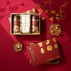 明成手作 馥郁心選禮盒 酥果拾光 精選堅果 無添加 手工製作, 850g, 1個