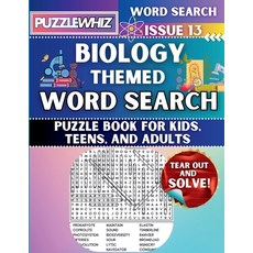 (英文圖書) Biology - Themed Word Search - Fun & Educational Puzzles for Kids Teens and A... 平裝版, Puzzlewhiz, 英文