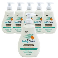 Dove 多芬 孩童溫和保濕乳液 無香, 6瓶, 384ml