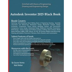 (英文圖書) Autodesk Inventor 2025 Black Book 平裝版, Cadcamcae Works, 英文