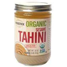 WOODSTOCK 無鹽芝麻醬, 1個, 454克