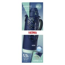 THERMOS 膳魔師 彈蓋式真空斷熱保冷運動水壺, 1個, 1.5L, 海軍薄荷