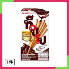 【LOTTE 樂天】泰國 TOPPO 巧克力夾心棒-香草巧克力，酥脆餅乾，濃郁香草巧克力夾心, 40g, 1個