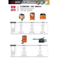 WIN五金 FKS BOST RB-25 鋼筋彎曲機 鋼筋折彎機 鋼筋彎切機 鋼筋切斷 鋼筋彎曲 鋼筋折彎