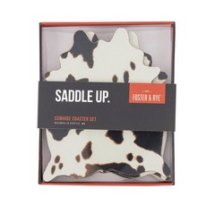 FOSTER & RYE 海報和黑麥杯墊, 牛皮