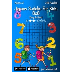 (英文圖書) Jigsaw Sudoku For Kids 8x8 - Easy to Hard - Volume 2 - 145 Puzzles 平裝版, Createspace Independent Pub..., 英文