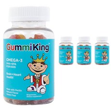 Gummi King 孩童Omega-3軟糖, 60顆, 4罐