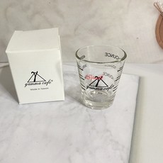刻度玻璃小量杯, 透明, 1個, 58ml