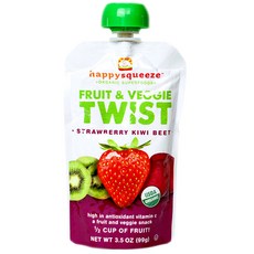 Happy BABY Superfood綜合蔬果泥 99g, 草莓奇異果甜菜口味