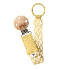 丹麥BIBS Paci Braid有機棉編織奶嘴鏈 多色可選 寶寶奶嘴防掉鏈, 奶油黃