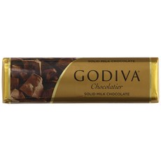 GODIVA Godiva固體牛奶巧克力1.5盎司4包比利時固體牛奶巧克力迷你棒甜點糖果新年禮物派對零食家庭零食43g 4包, 1個, 43g