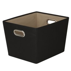 honey can do 裝飾儲物空籃 M, 1個, 黑色的