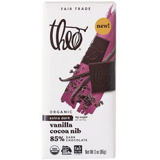 theo 特黑香草可可筆尖巧克力, 1個, 85g